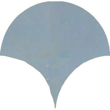 Mosaic House Moroccan tile Susie 20 Sea Blue  solid hand painted handpainted fishscales 